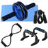 5 PCS Home Gym Fitness Set Abdominal Roller Wheel AB Wheel Abdominal Roller 8 Shape Resistance Band Jump Rope Push up Bars Pack