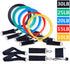 11Pcs/Set Latex Resistance Bands Gym Door