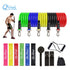 Dr.Qiiwi Elastic Resistance Bands Sets Gum Fitness Equipment Stretching Rubber Loop Band for Yoga Training Workout Exercise