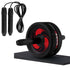 Abdominal Roller Jump Rope Ab Roller with Knee Pad Home Office Gym Fitness Workout Equipment Exercise Wheel No Noise